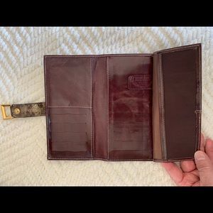 LANDS LEATHER OURSE AND MATCHING WALLET